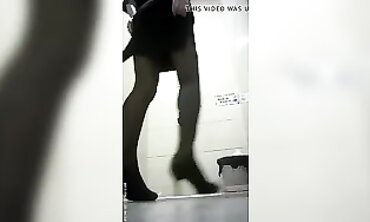 Asian Spy in the Bathroom