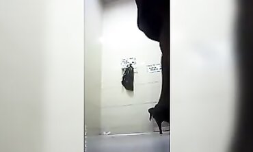 Asian Spy in the Bathroom