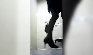 Asian Spy in the Bathroom