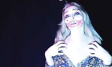 Halloween Party Girl Next Door - Sexy Redhead Teen Gets Naughty With A Stranger