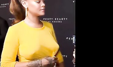 Rihanna Shows Off Her Massive Natural Boobs