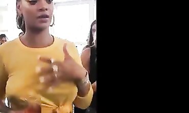Rihanna Shows Off Her Massive Natural Boobs