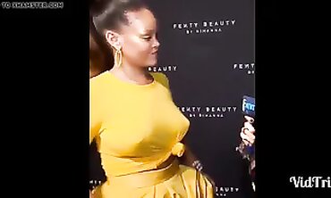 Rihanna Shows Off Her Massive Natural Boobs