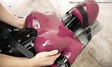 Hispanic Ultra-Cutie in Vinyl Fetish Erotica