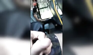 Hot Blonde Teen Masturbates on Bus - Sexual Exploration of Solo Female
