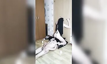 Russian Nun Gives Slave a Face Sitting Session