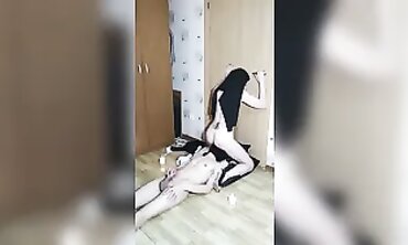 Russian Nun Gives Slave a Face Sitting Session