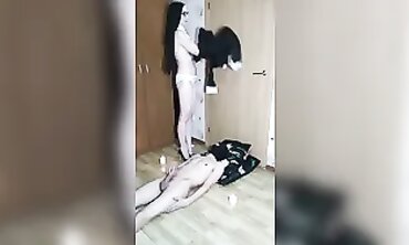 Russian Nun Gives Slave a Face Sitting Session