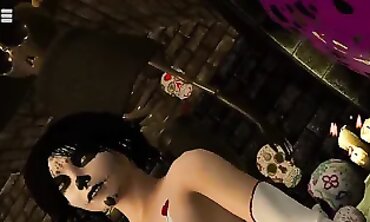 SinVR 15: Calavera Catrina POV Latina Anal