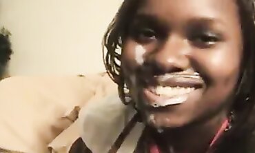 African Dolls Covered in Milky Bastard Facials