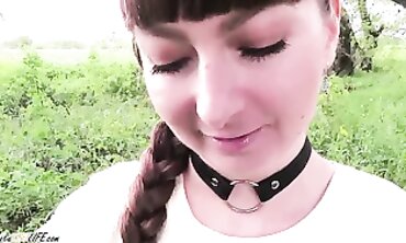 College Girl's Outdoor Orgy - Group-Sex Party With Facial