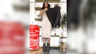 Sananas Tries a Mini Skirt and Drag