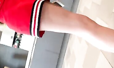 Candid Upskirt: Blonde Junior Cheerleader Caught on Hidden Cam