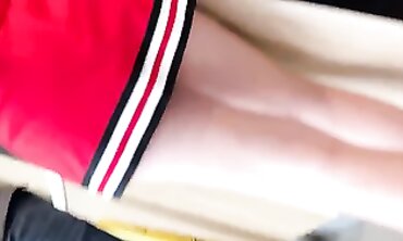 Candid Upskirt: Blonde Junior Cheerleader Caught on Hidden Cam