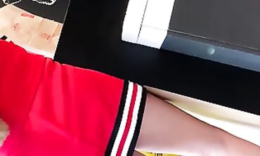 Candid Upskirt: Blonde Junior Cheerleader Caught on Hidden Cam