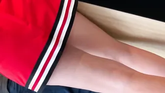 Candid Upskirt: Blonde Junior Cheerleader Caught on Hidden Cam