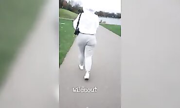 Jummy Donk Gets a Deep Wedgie in See-Through VPL