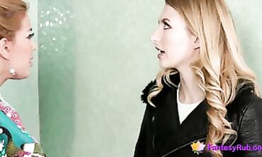 Blonde Step-Mom Teaches Her Elderly Stepson