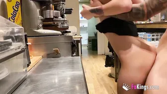 Petite Silvia Soprano Seduced by a Lusty Waiter