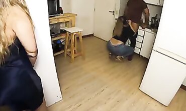 Caught My Latina Sister-In-Law and Her Boyfriend in the Kitchen