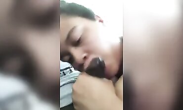 Amateur BBC Blowjob With Deep Throat And Slobber