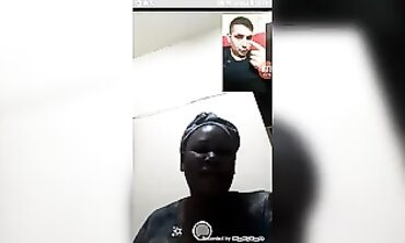 Facebook Messenger Webcam Spectacle 5: Mature Black Amateur With Big Tits
