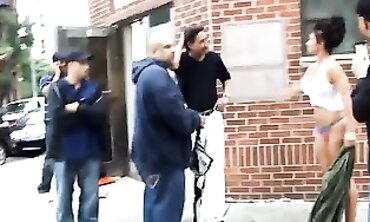 Black Thot Strips Naked on NYC Street