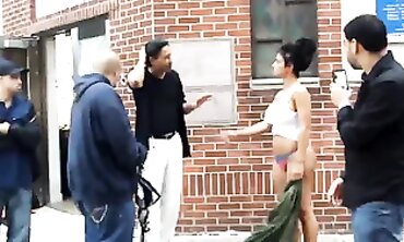 Black Thot Strips Naked on NYC Street