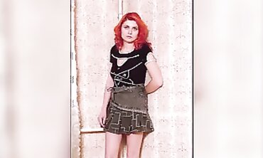 Crimson Lisa: Russian Redhead in Lingerie