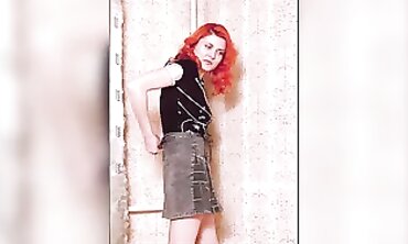Crimson Lisa: Russian Redhead in Lingerie