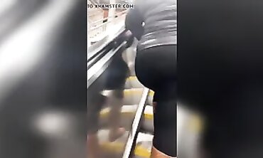 Black African Ass in Pants Gets Nutted