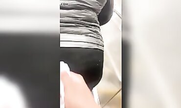 Black African Ass in Pants Gets Nutted