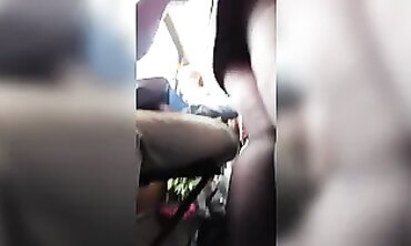African MILF in Mini Skirt and Stockings Upskirt Surprise