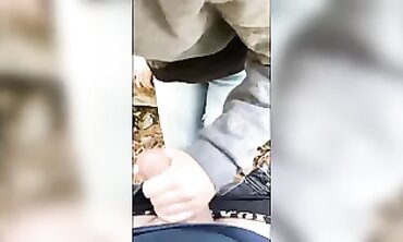 Italian Amateur Pornstar Fucks Stranger in Public Park