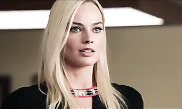 Margot Robbie Striptease in Lingerie