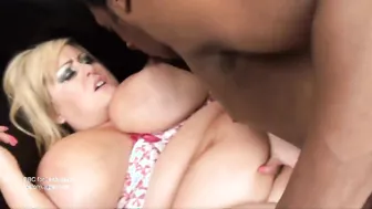 Ebony Goddess Milky & Princess Take A Thick BBC