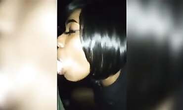Beautiful Interracial POV Blowjob With Facial Cumshot