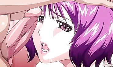 Uncensored Anime Gangbang with a barely legal Goddess
