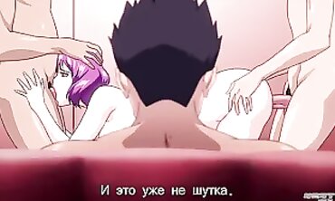 Uncensored Anime Gangbang with a barely legal Goddess