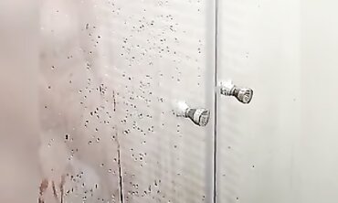 Wife Catches Husband Masturbating in the Shower