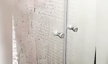 Wife Catches Husband Masturbating in the Shower