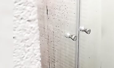 Wife Catches Husband Masturbating in the Shower