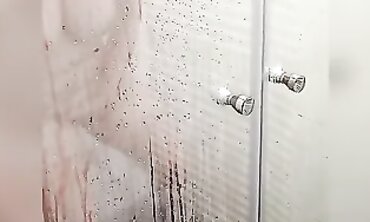 Wife Catches Husband Masturbating in the Shower