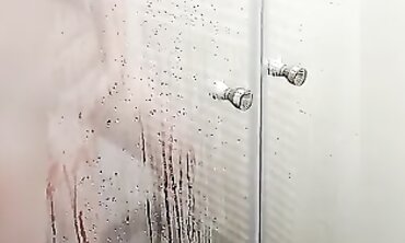 Wife Catches Husband Masturbating in the Shower