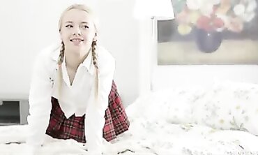 Blonde Teen Chloe Takes Anal in Lingerie