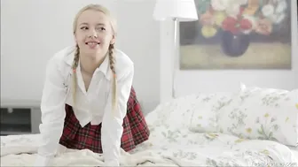 Blonde Teen Chloe Takes Anal in Lingerie
