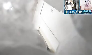 Hairy Teen Caught Showering by Hidden Bathroom Webcam
