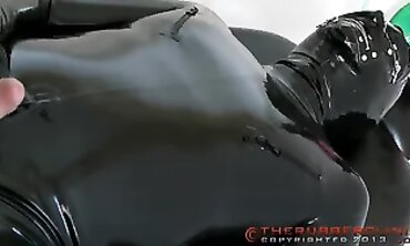 Wet Latex Anal Session 7: Big Tits