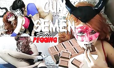 Hot Couple's Anal Roleplay - Pegging Him Hard in Asshole with Strap-On Dildo