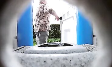 Mature Woman's Secret Diary - Old Lady Exposed in Public Bathroom